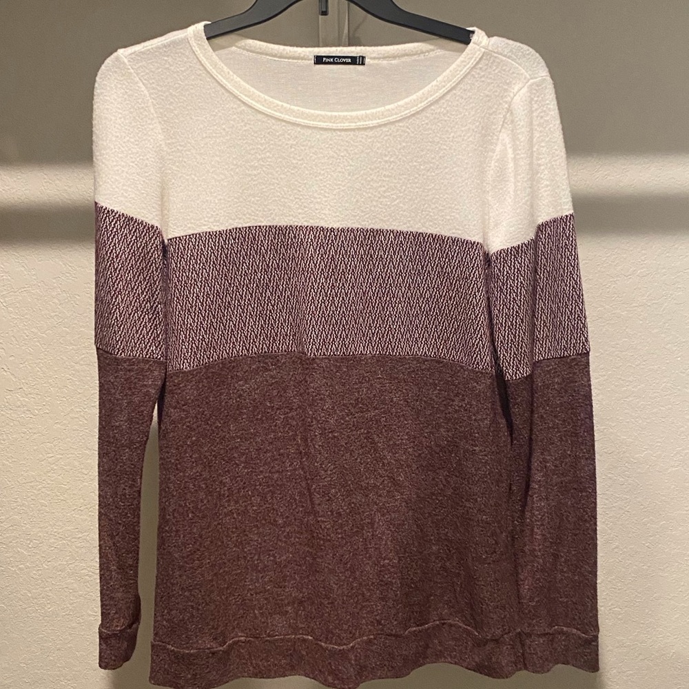 PINK CLOVER (Stitch Fix) Nickole Textured Sweater Sz XL